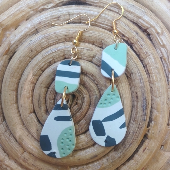 Handmade Polymer Clay Earrings - Picture 2 of 4